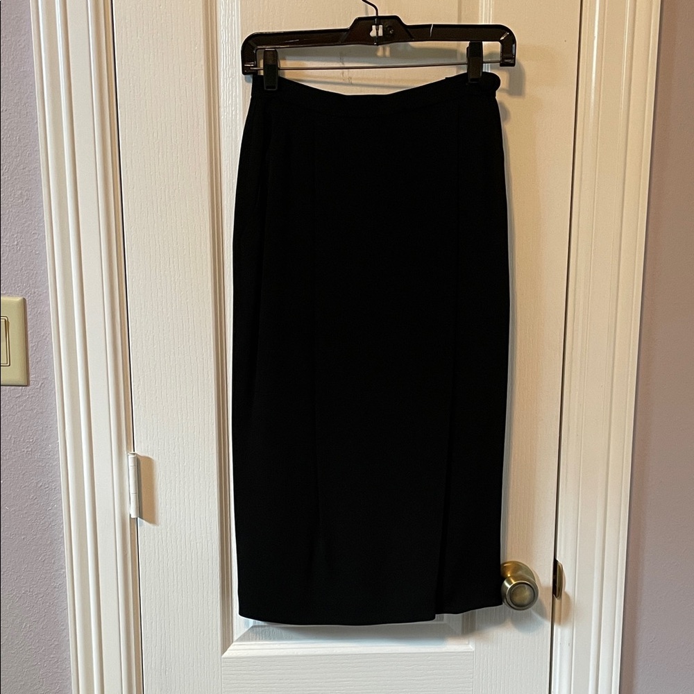 Evan Picone Classic Black Pencil Skirt